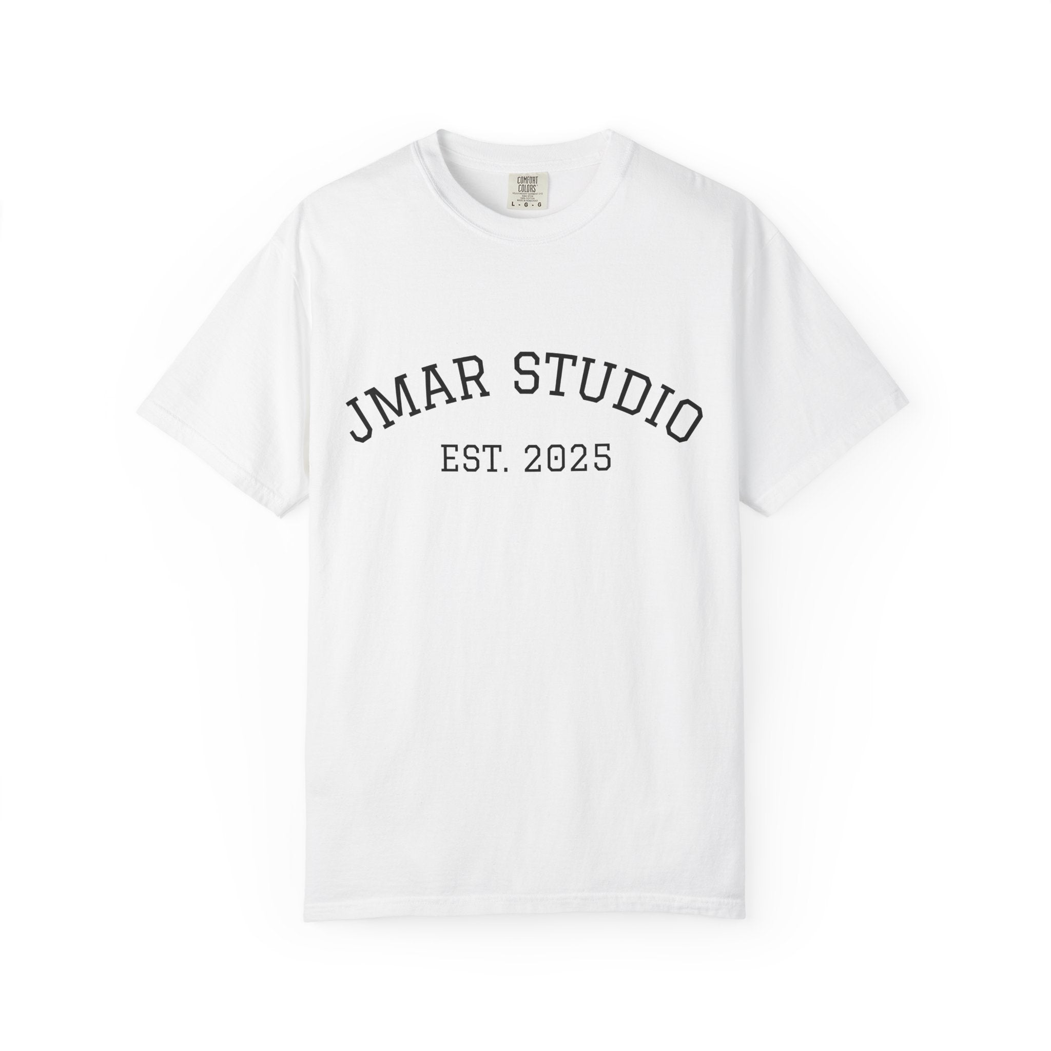 JMar Studio Est. 2025 T-Shirt — Hair & Beauty Salon Logo Tee